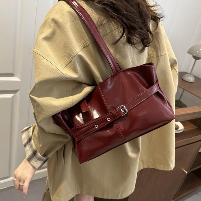 Large Capacity Women's Shoulder Bag Tote Commuter Bag Simple Vintage Cross-Border Style Bag Versatile Sensation