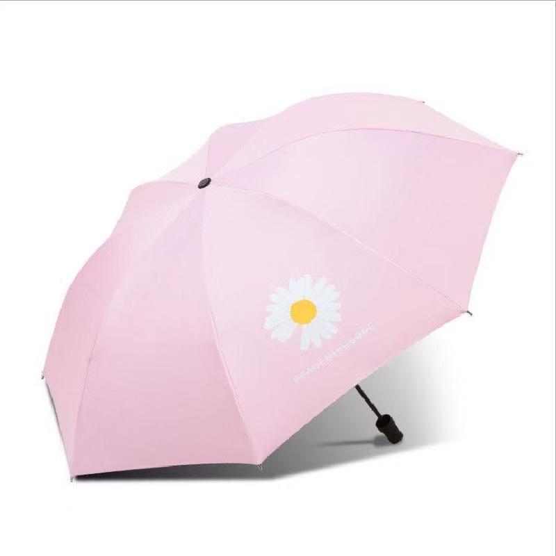 Automatic umbrella UV vinyl sun protection UV sun protection umbrella weather and rain dual-purpose folding advanced sun umbrella wholesale