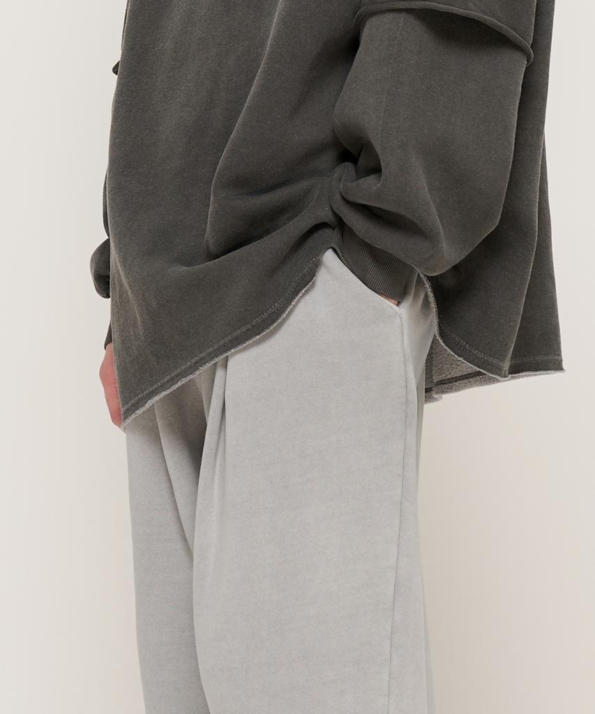 CARGOBROS In Pig Brushed Training Wide Straight Pants (Gray)