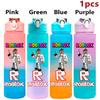 750ml Roblox Cartoon Large Capacity Gradient Color Straw Bottle Camping Drinking Tools Student Game Periphery Plastic Sports Cup