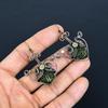 Moldavite Earrings, 999 Copper Wire Wrapped Gemstone Jewelry, Handmade  Earrings For Mother Day