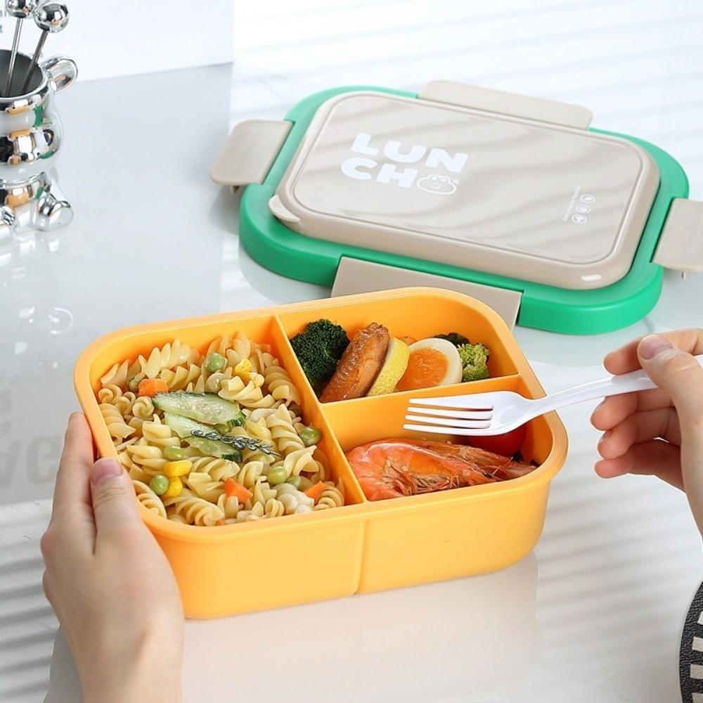 With Fork and Spoon Lunch Box Reusable Insulated Lunch Container Box Food Storage Box Worker
