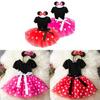 Minnie Mouse Princess Toddler Dress With Cotton Blend Fabric For Girls