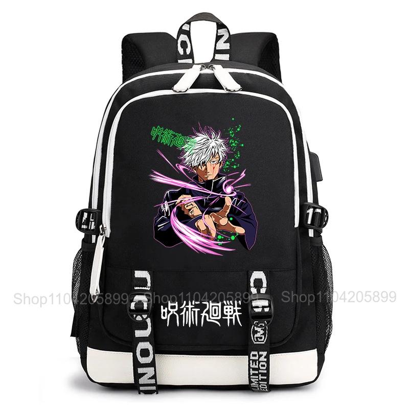 Jujutsu Kaisen Backpack Anime Mochila Student Casual Schoolbag Boys Girls Gift Book Bag Lightweight Daily Travel Rucksack