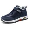 New Winter Boots for Men Waterproof Leather Warm Snow Ankle Boots Outdoor Warm Plush Non-slip Work High-top Casual Sneakers