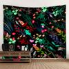 Plant, Flower, and Bird Tapestry Simple Nordic Style Wall Hanging Cloth Hippie Bohemian Home Dormitory Aesthetic Wall Decoration