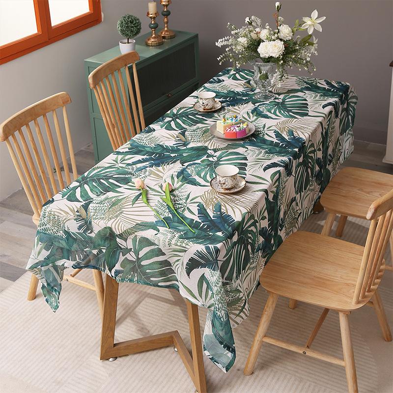 Floral Print Tablecloth Table Decoration Tableware Party Supplies Indoor and Outdoor Tablecloth Reusable/Tablecloth