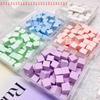 50pcs Mini Square Nail Sponge Powder Puff Nails Art Gel Polish Tools Makeup Cosmetic Nail Buffer Block For Manicure Accessories