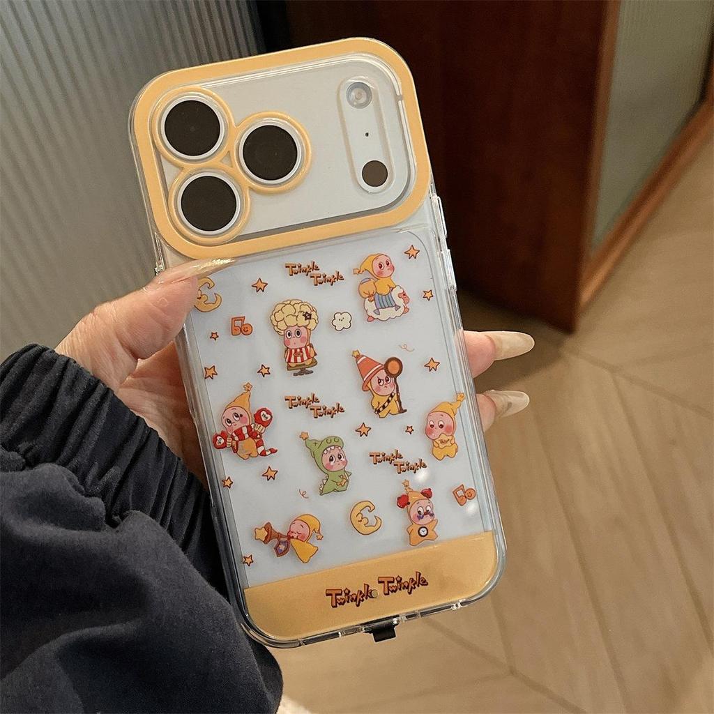 Cartoon Star Flashing Case for iPhone 14/13/12/11/Promax 17/16/15 - Incoming Call Animation Feature