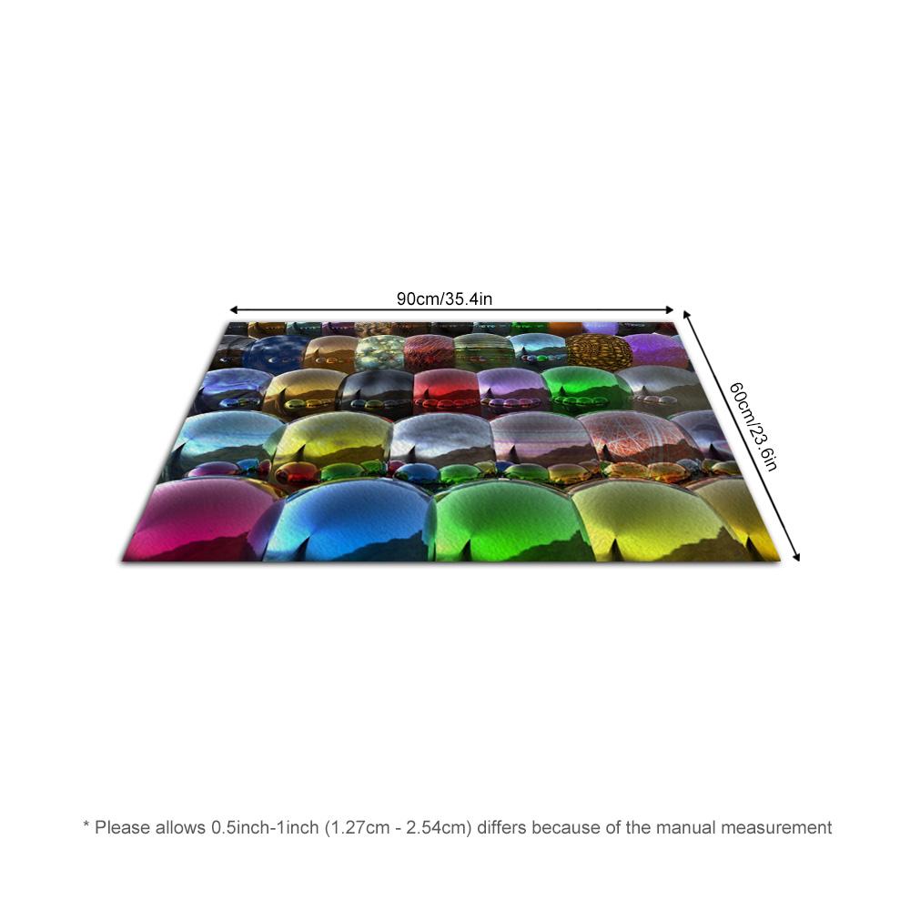 Tuniu Colorful Balloons Carpet Non-Slip Rug for Living Room Bedroom Kitchen Floor Mat Decorative Rug