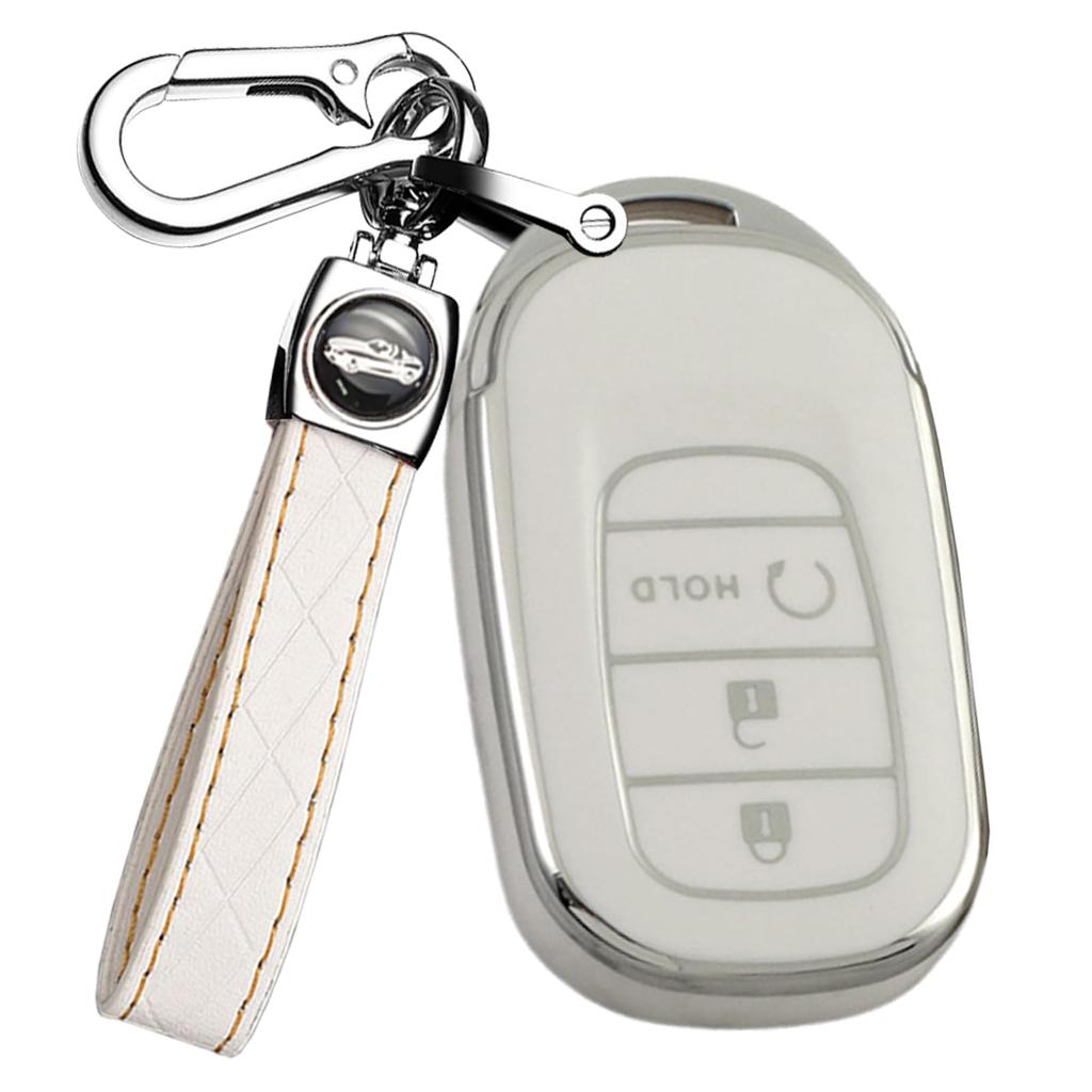 Ontto Honda Key Case, Key Holder, Key Cover, Silicone, TPU Material, Accord Civic EX,