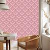 Geometric rhombus wallpaper coral and red, fine detail 50x1000