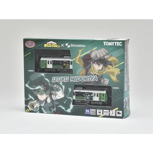 Railway Collection Tetsuro Shizuoka Railway A3000 Series My Hero Academia Izuku Midoriya 2-Car Set Diorama Supplies