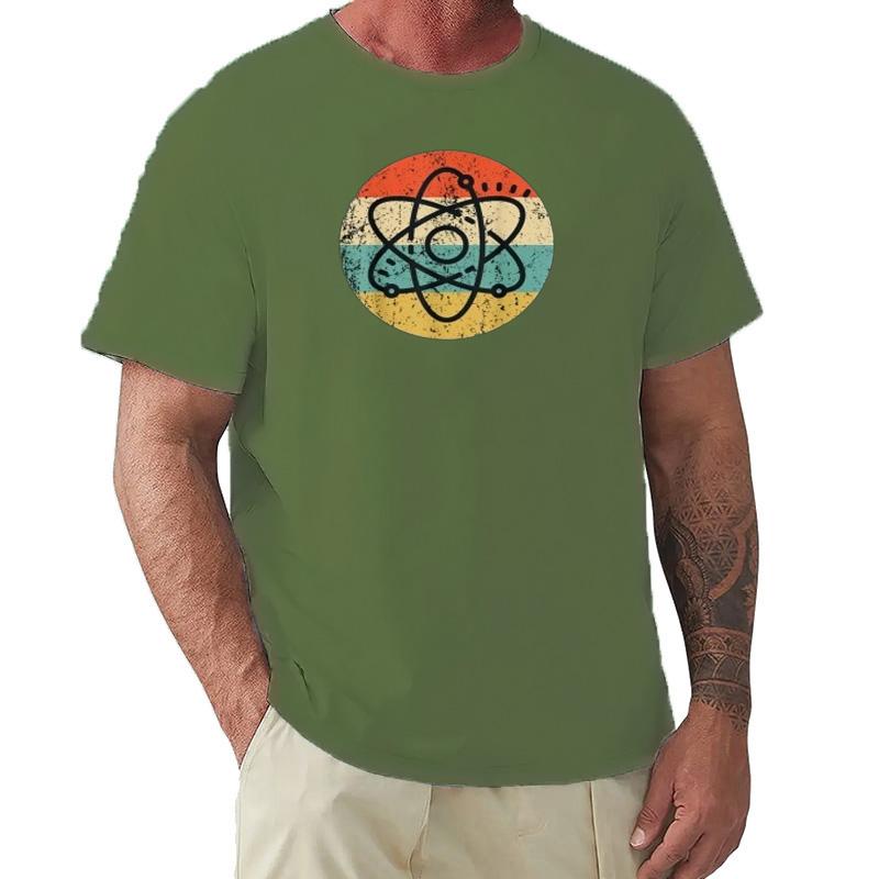 Graphic Birthday Gift Atom Retro Style Science TShirt Unisex Clothing Streetwear Graphic T Shirts Anime Tshirt