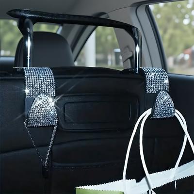 Multifunktionale Tragbare Strass Autositze Rückenhaken Kopfstütze Aufbewahrungshalter Hängebeutel Organizer Auto Innenzubehör