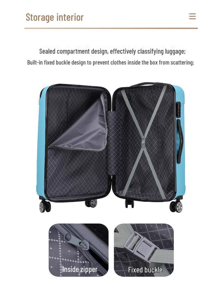 30-Inch Silent Lightweight Student Travel Trolley Case with Large Capacity
