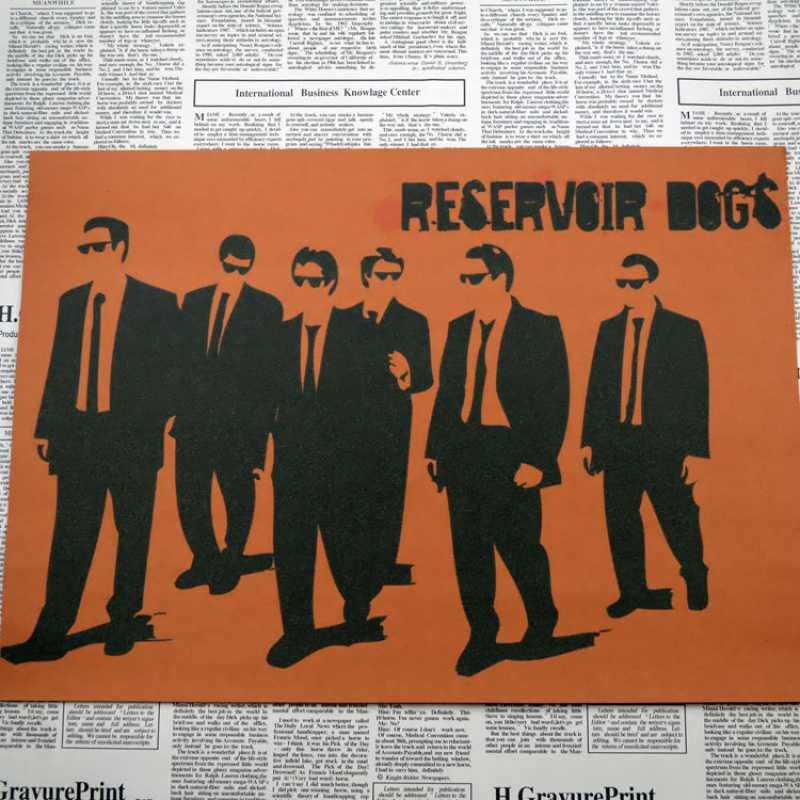 

Rescued Django Water Dog Kill Bill Retro Poster - Free Shipping Yellow Kraft Paper (No Glue) 30X42 cm