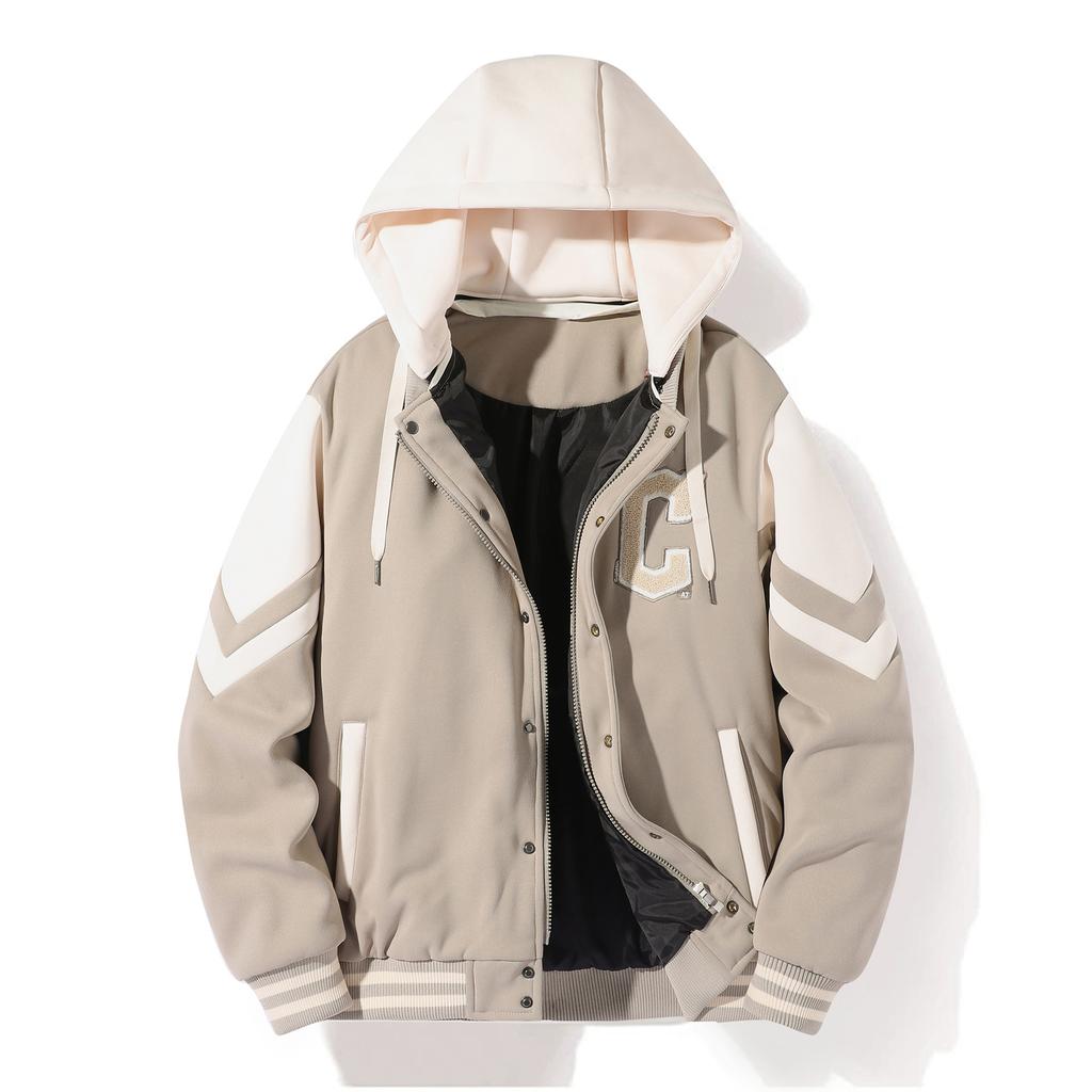 Sweater Men's Jacket Hooded Cardigan Spring and Autumn Zipper Trendy Men's Handsome Top