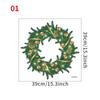 New Christmas Wreath Stickers Santa Claus Glass Window Stickers for Door Wall Decoration Wall Stickers Self-adhesive Home