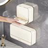 Drainable Drain Soap Holder Single/Double Grid Bathroom Storage Rack  Bathroom Kitchen Accessories