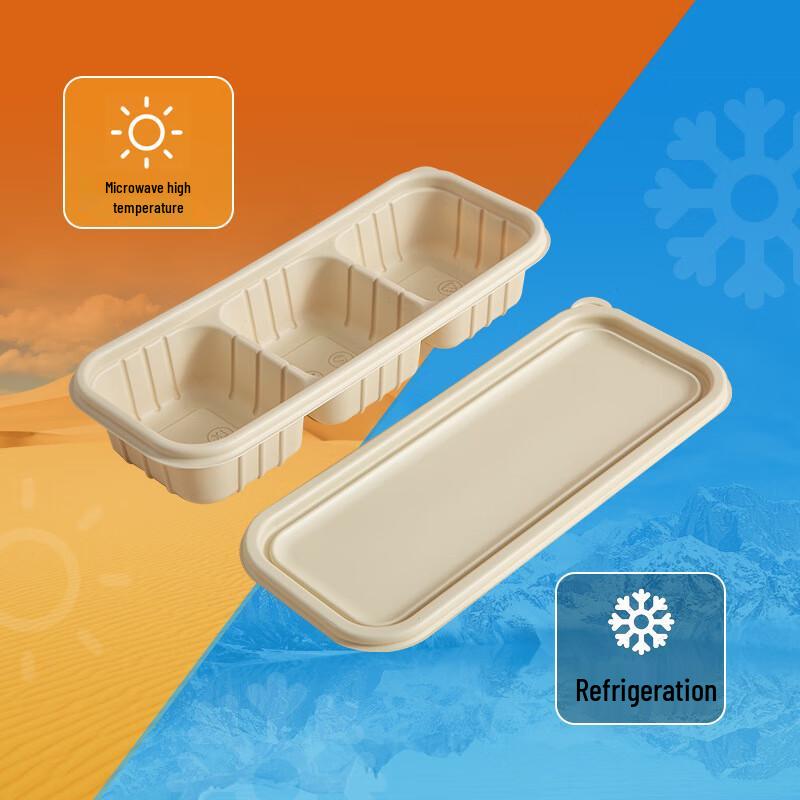 Mr. Corn Biodegradable Cornstarch Lunch Boxes