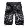 Men's Loose Tooling Camo Shorts Multi-pocket Five-point Medium Pants Monogram Print Shorts Plus Size