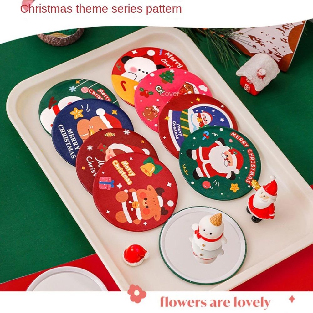 Round Compact Pocket Mirror Hand-held Pocket Make-up Mirror Mini Vanity Mirror  Travel