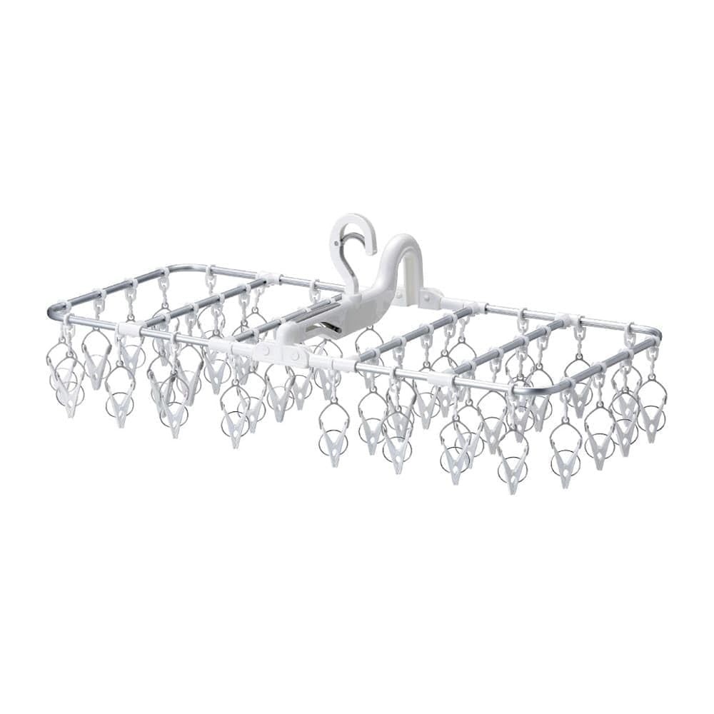 

Cainz Aluminum Laundry Easy 40 73cm Wide x 37cm Deep x 27cm Square Laundry Drying Clothes Hanger R-40 Hanger, Kake, Pinch, High, Hanger, белый