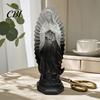 Baptism Souvenirs Our Lady of Guadalupe Mexico Sculpture Statue, Resin Virgin Mary Figurine, Figurine Religious Home Decor for Altar Shelf Tabletop,