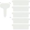 100Pack Garden Plant Markers T-Shaped Plastic Labels Tags 7x5cm Waterproof Tags For Pots Garden Labels