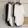 Women's Modal Irregular Short-Sleeve Tunic - Lightweight, Loose Fit for Spring/Summer, with Sun Protection