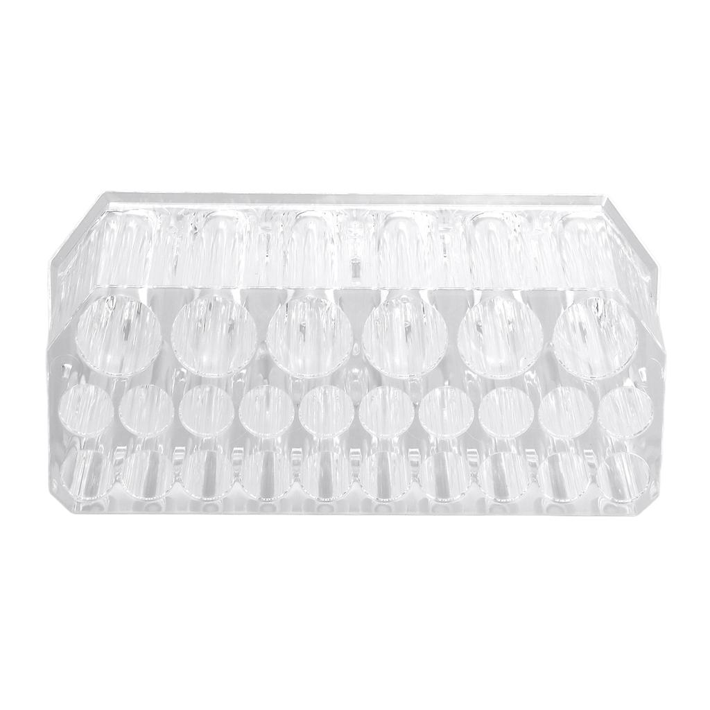 Pinselhalter 26 Löcher Hält Ordnung Acrylmaterial Quadratisches Design Große Kapazität Transparent