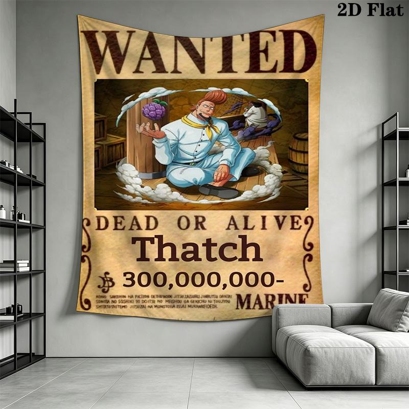 One Piece Luffy Tapestry Wall Tapestry Fashion Print Wallmounted Wall Covering Decoration Atmospheric Background Cloth Work Of Art
