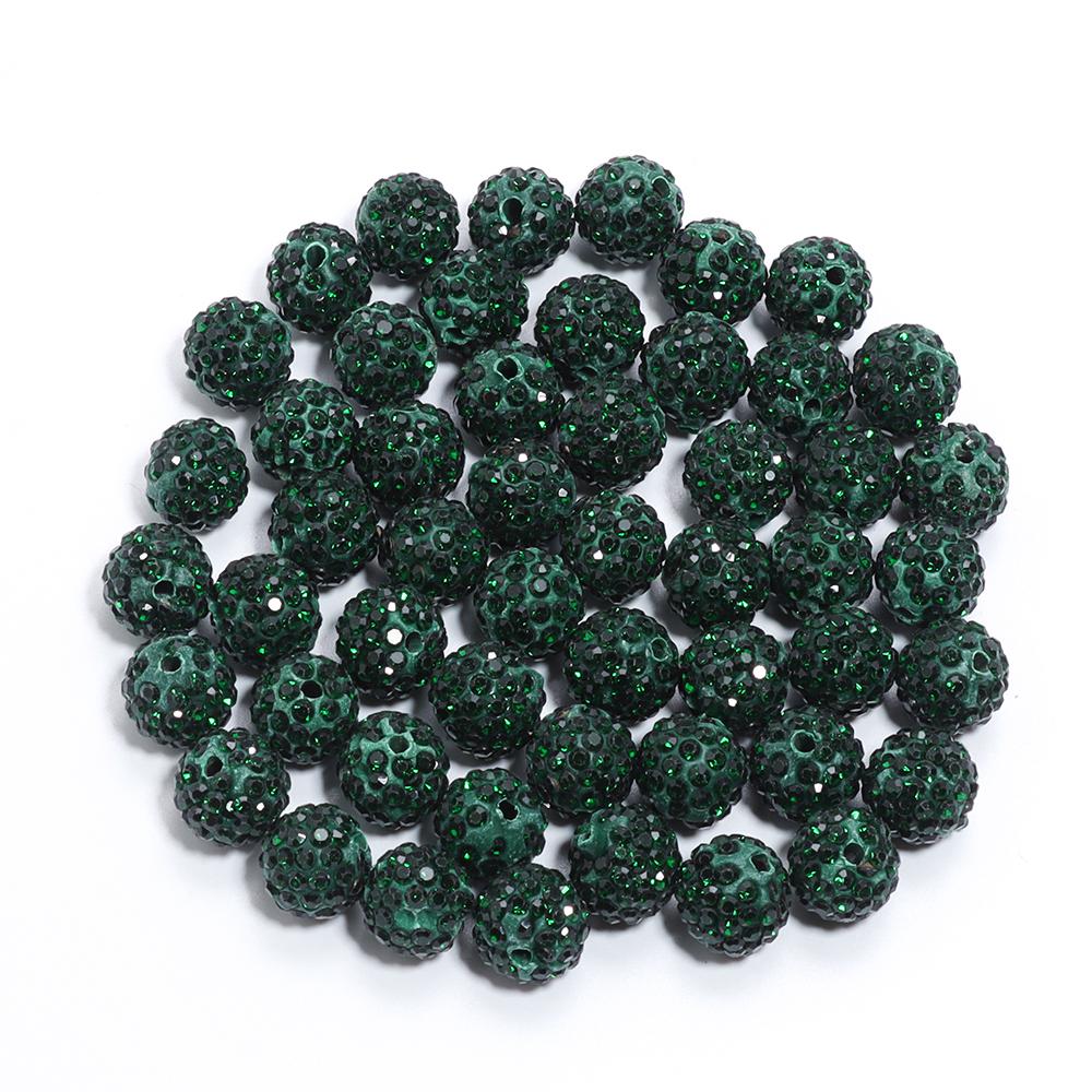 10pcs/bag Colorful Soft Pottery Clay Shamballa Beads Loose Beads For Jewelry Making DIY Necklace Bracelets Pendants Accessories