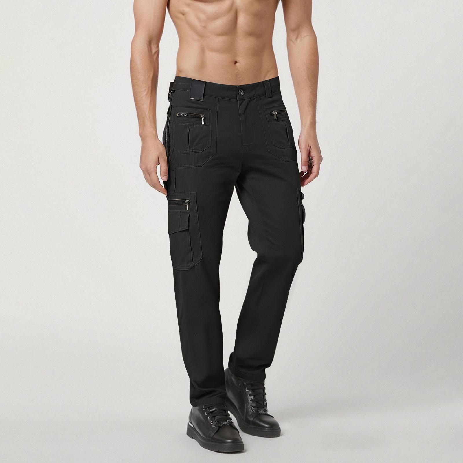 

Мужские спортивные повседневные брюки для бега, легкие походные рабочие брюки, уличные брюки M чёрный
