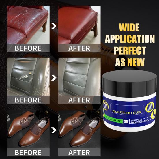 50g Sofa Repair Cream Long-lasting Maintenance Restore Lustre Cleaning Polish Leather Refurbishment No Harm Holes Scratch Restoration Leather