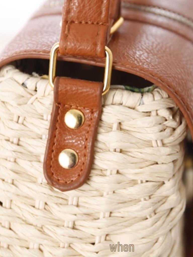 Neue Damen-Crossbody-Strandtasche aus gewebtem Papierseil