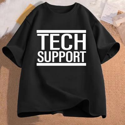 IT Tech Support Shirt Computer Nerd Tee Geek IT Help Desk T-shirts,Programmer Engineer T-Shirts,short Sleeve Tops,summer Tops
