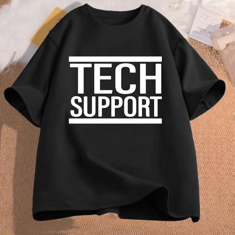 IT Tech Support Shirt Computer Nerd Tee Geek IT Help Desk T-shirts,Programmer Engineer T-Shirts,short Sleeve Tops,summer Tops