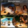 Desk Lamp Waterproof Night Light with 3 Color Temperatures, Dual Charging Modes for Bedroom, Camping and Home Daily Use