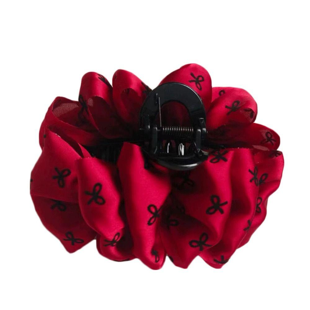 Double-sided Hair Claw Bowknot Shark Clip Fashion Bow Hairgrips for Women Girls