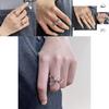Stylish Korean Minimalist Open Ring For Women With Adjustable Copper Geometry Design