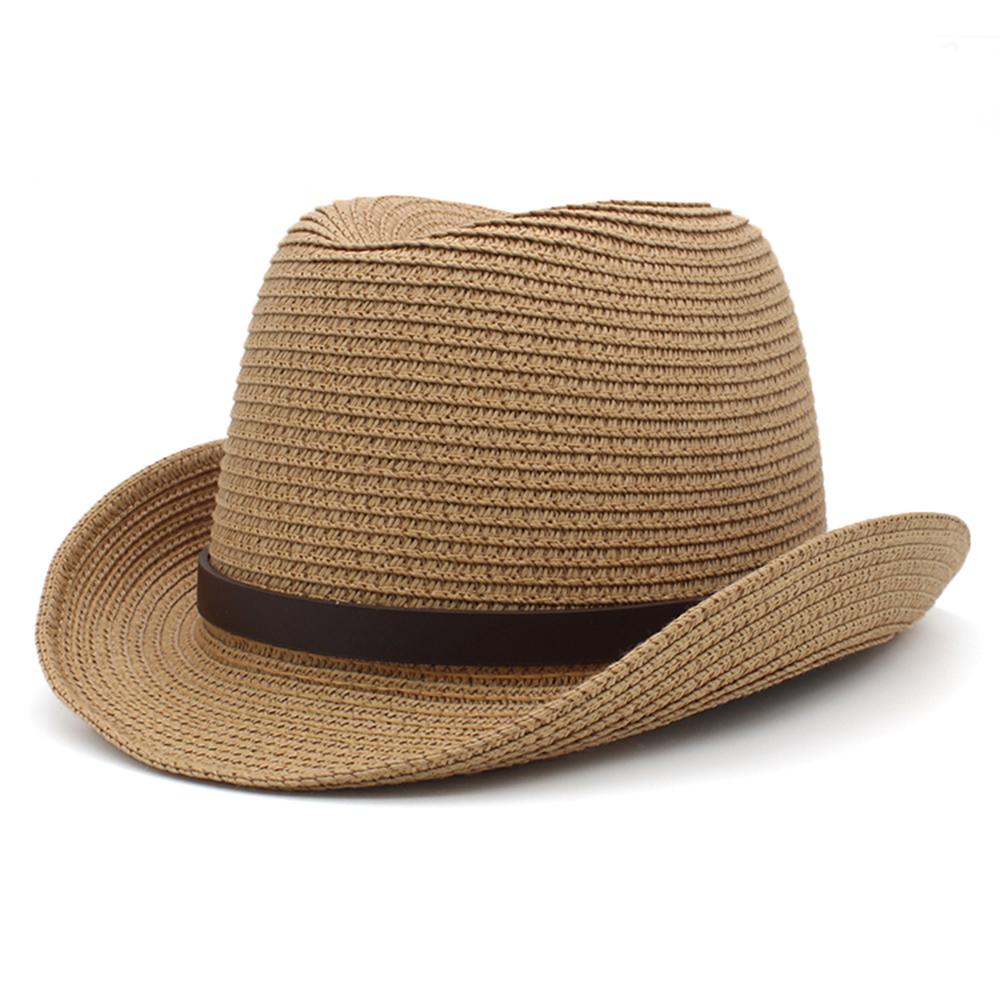 

58-60 cm size men straw hat spring and summer straw homburg hat sun protection woven straw trilby Panama hat jazz hat sun hat L 58-60