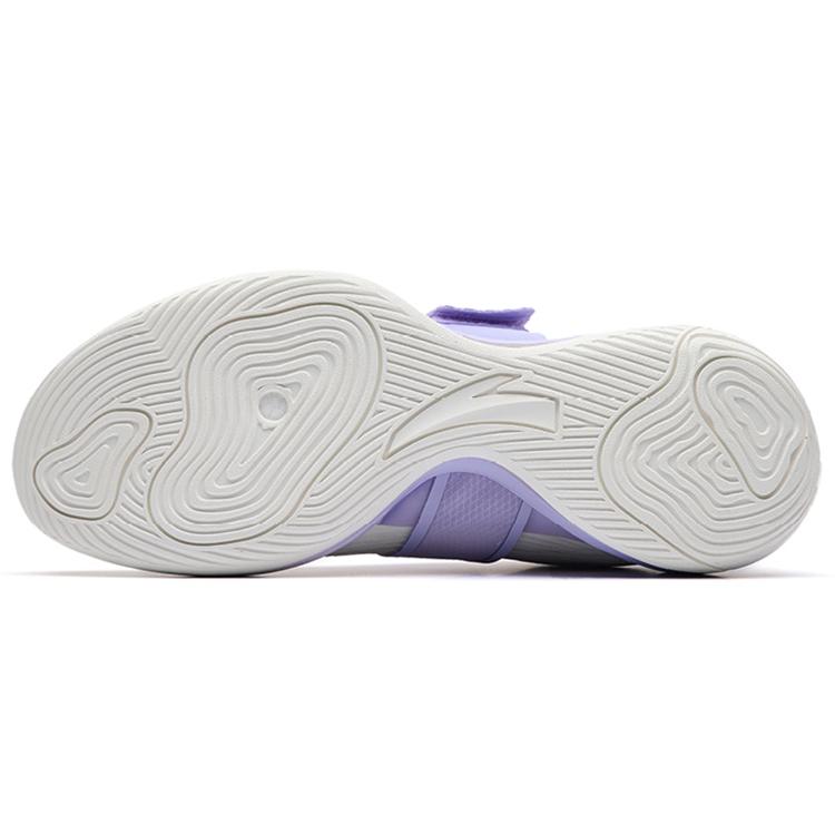 New ANTA Water Flower 4 Basketball Shoes Men Low Top Ivory White/Light Pink Purple 112231109-1