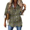 Poker Cards Loose Blouse Playing Cards Street Fashion Spring Autumn Blouses Womens Long-Sleeve Vintage Shirt Spring Graphic Tops
