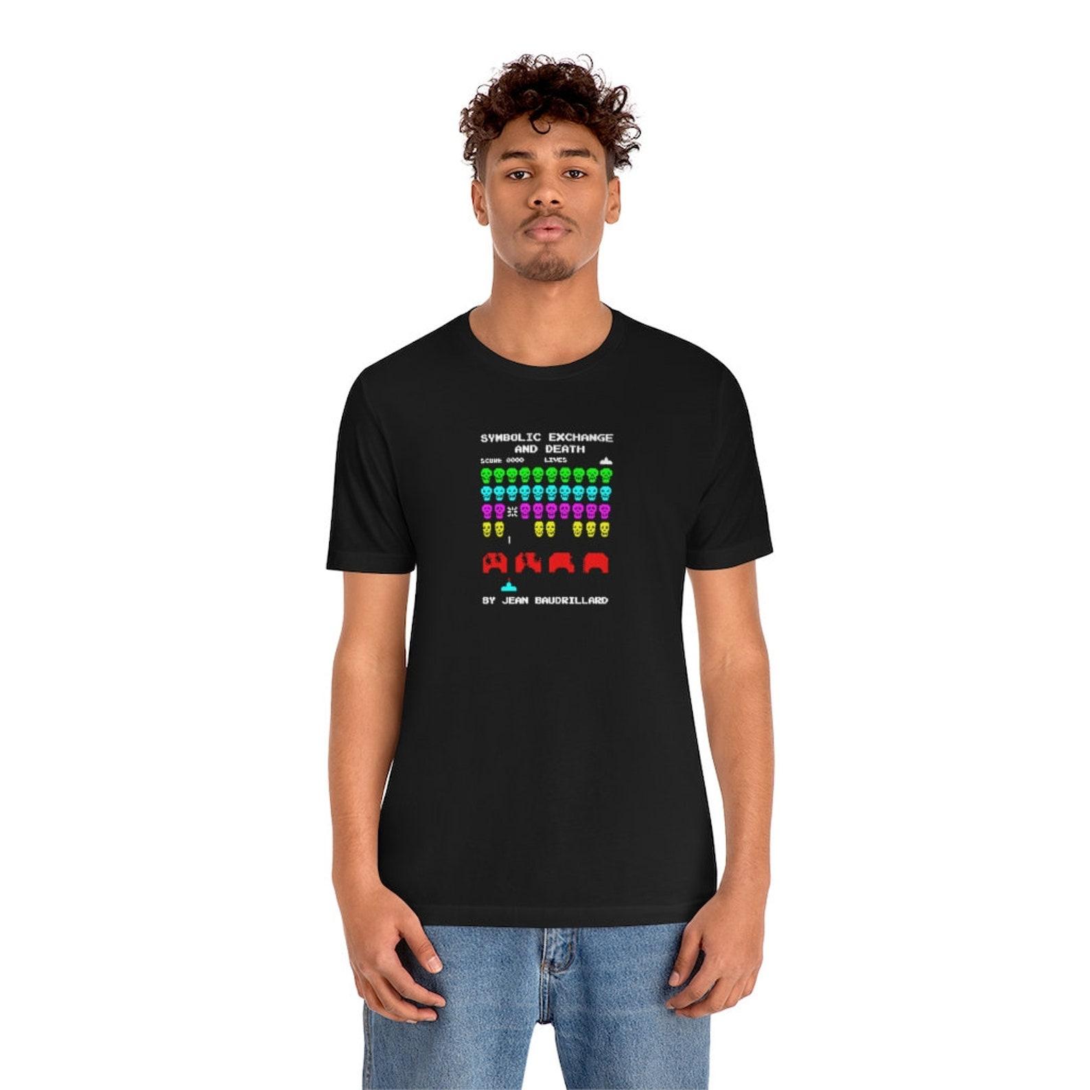 Baudrillard Symbolic Exchange Invaders Philosophy T-Shirt 2XL