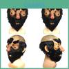 Funny Black Hair Mediterranean Face Mask For Halloween Christmas Party Costumes