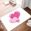 Love Printing Non-Slip Small Rug Waterproof Easy To Clean Floor Mat for Indoor Outdoor Use Durable Home Decoration Beautiful