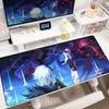 Neue Genshin Impact Schreibtischmatte Anime Gaming Cool Durin Flins Gaming-Mauspad Verriegelte Kante 1000x500mm Spielmatte Büro Tastatur-Mauspad