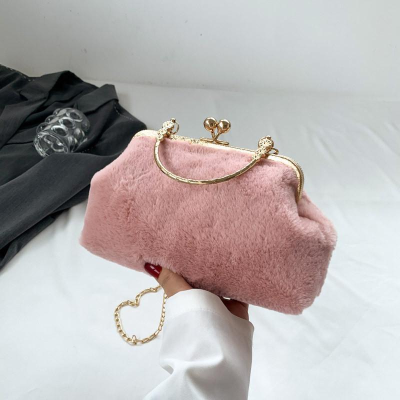 Trendy Shell Bag Stylish Crossbody Chain Bag Beautiful Handheld Purse For Casual Use